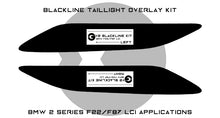 Load image into Gallery viewer, BMW 2 Series M2 Competition 2018-2020 (F22/F87 LCI) BLACKLINE Taillight Overlay Kit