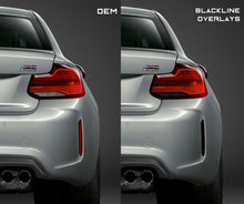 Load image into Gallery viewer, BMW M2 / M2 Competition 2016-2021 (F87) BLACKLINE Rear Reflector Overlay Kit