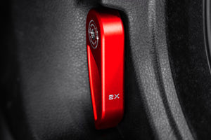 BMW M Car F Series BLACKLINE Performance Edition RED Hood Latch Handle (RHD)