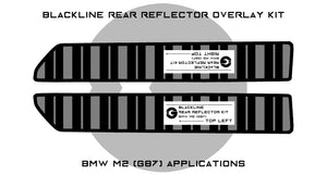 BMW M2 2023+ (G87) BLACKLINE Rear Reflector Overlay Kit