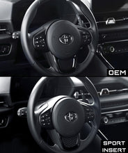 Load image into Gallery viewer, Toyota GR Supra 2020+ (A90) BLACKLINE Performance Sport Steering Wheel Insert