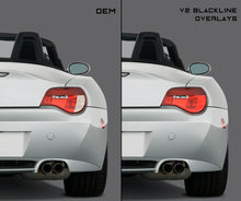 Load image into Gallery viewer, BMW Z Series Z4 2006-2008 (E85/E86 LCI) BLACKLINE Taillight Overlay Kit