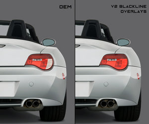 BMW Z Series Z4 2006-2008 (E85/E86 LCI) BLACKLINE Taillight Overlay Kit