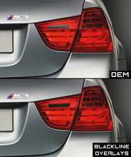 Load image into Gallery viewer, BMW 3 Series M3 2009-2011 (E90/E91 LCI) BLACKLINE Taillight Overlay Kit