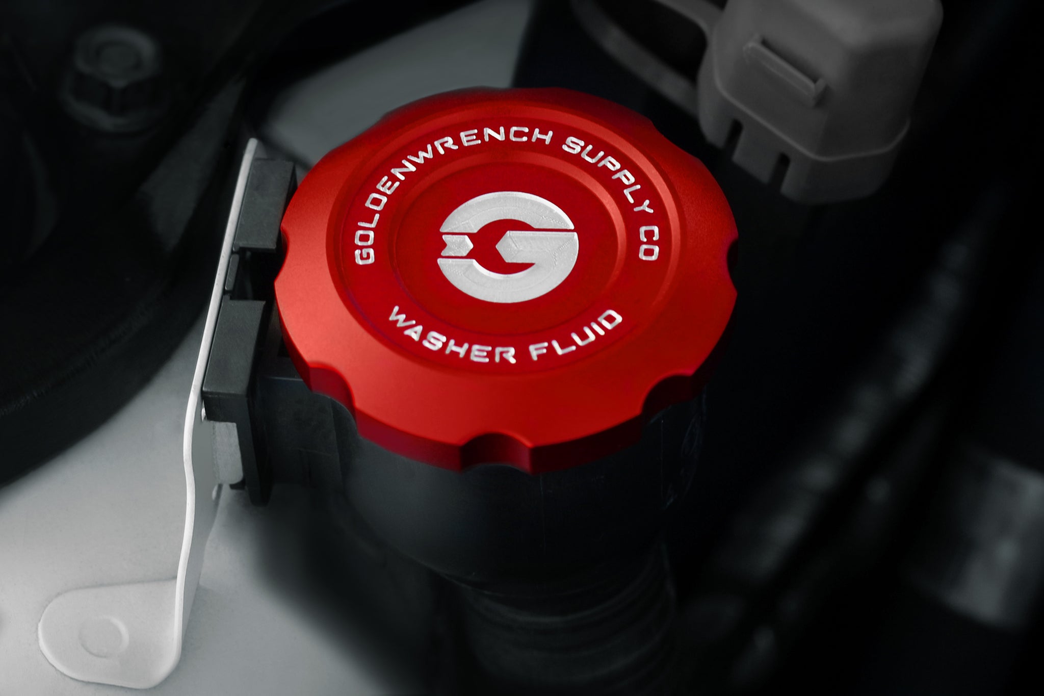 BMW M Car E9X Series BLACKLINE Performance Edition RED Washer Fluid Ca –  Goldenwrench Supply