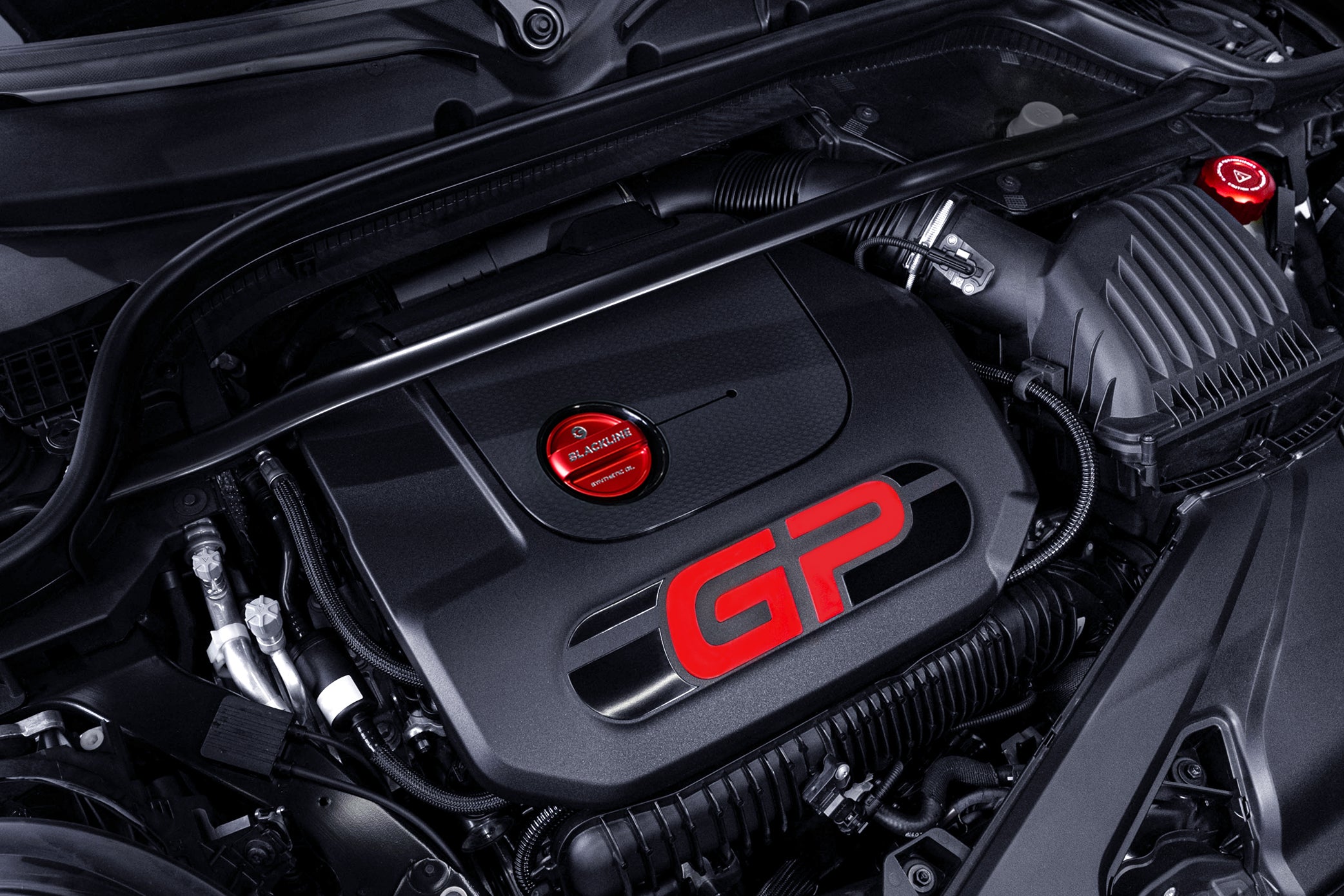 【BLACKLINE】エンジンキャップセット MINI JCW/GP3 F5X系 MINI 2020+ JCW / GP3 (F5X) BLACKLINE Performance Engine Cap Set