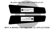 Load image into Gallery viewer, BMW 3 Series M3 2011-2015 (F30/F80 Pre LCI) BLACKLINE Taillight Overlay Kit
