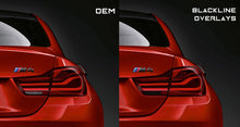 Load image into Gallery viewer, BMW 4 Series M4 2017+ (F32/F82 LCI) BLACKLINE Taillight Overlay Kit