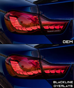 BMW 4 Series M4 CS / GTS 2017+ (F82 OLED) BLACKLINE Taillight Overlay Kit