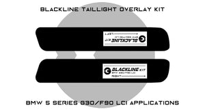 BMW 5 Series 2021+ (G30/F90 LCI) BLACKLINE Taillight Overlay Kit