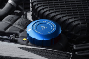 BMW M Car Series BLACKLINE Performance Motorsport BLUE Coolant Expansion Tank Cap Cover