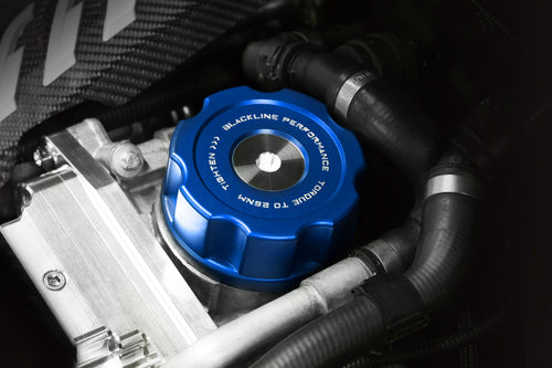 BMW F Series BLACKLINE Performance Motorsport BLUE Oil Filter Housing Cap