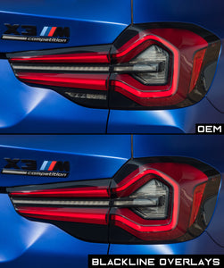 BMW X3 Series X3M Competition 2022+ (G01/F97 LCI) BLACKLINE Taillight Overlay Kit