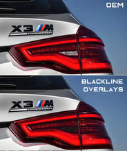 Load image into Gallery viewer, BMW X3 Series X3M Competition 2018-2021 (G01/F97) BLACKLINE Taillight Overlay Kit