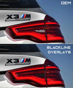 BMW X3 Series X3M Competition 2018-2021 (G01/F97) BLACKLINE Taillight Overlay Kit