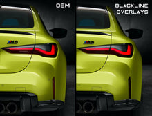 Load image into Gallery viewer, BMW M3 / M4 Competition 2021+ (G80/G82) BLACKLINE Rear Reflector Overlay Kit