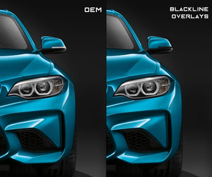 BMW 2/3/4 Series (F Chassis) BLACKLINE Mirror Indicator Overlay Kit